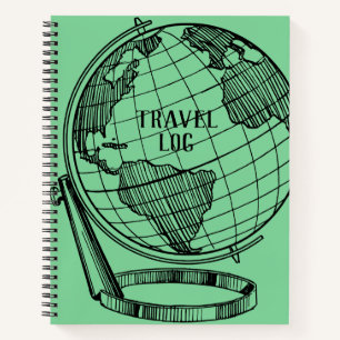 Reiseprotokoll-Journal Notizbuch
