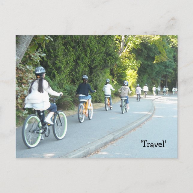 Reiseräder Postkarte (Vorderseite)