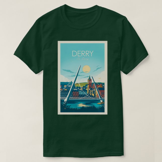 Reiserücktrittsbrücke Derry City T-Shirt (Design vorne)