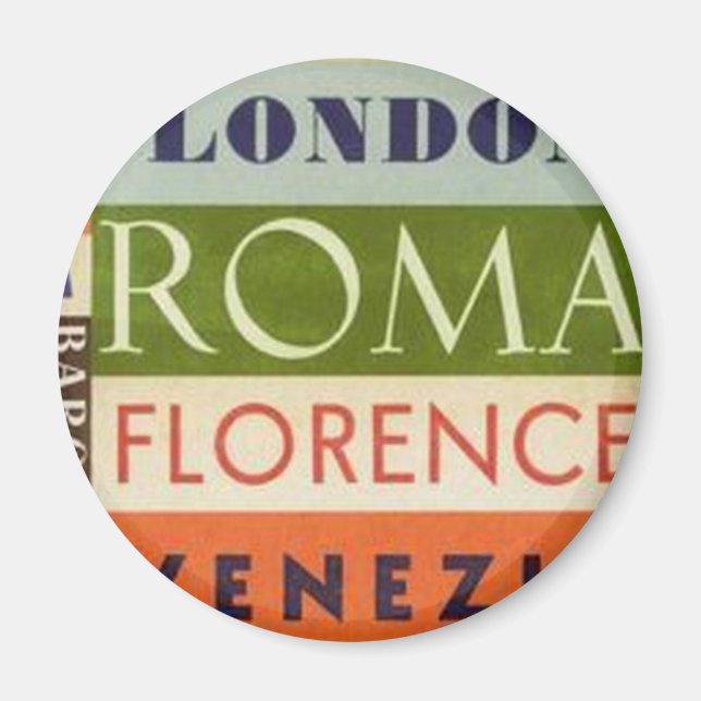 Reiseschilder Magnet (Vorne)