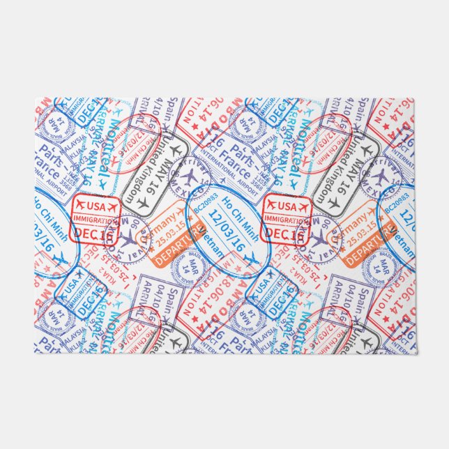 Reisesymbol Fußmatte (Vorderseite)