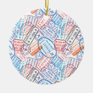 Reisesymbol Keramik Ornament