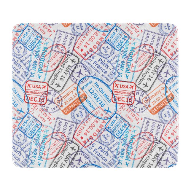 Reisesymbol Schneidebrett (Vorderseite)