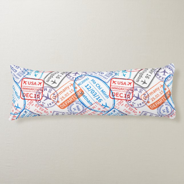 Reisesymbol Seitenschläferkissen (Vorderseite)