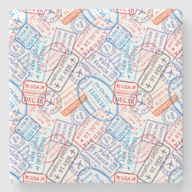 Reisesymbol Steinuntersetzer (Vorderseite)