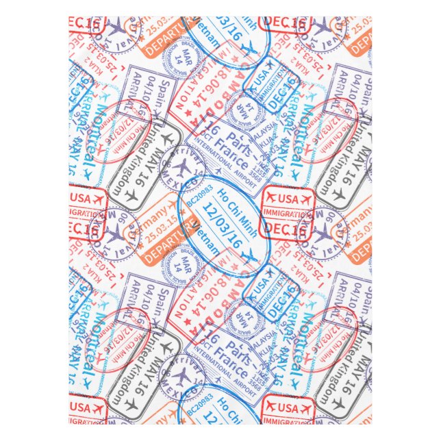 Reisesymbol Tischdecke (Vorderseite)