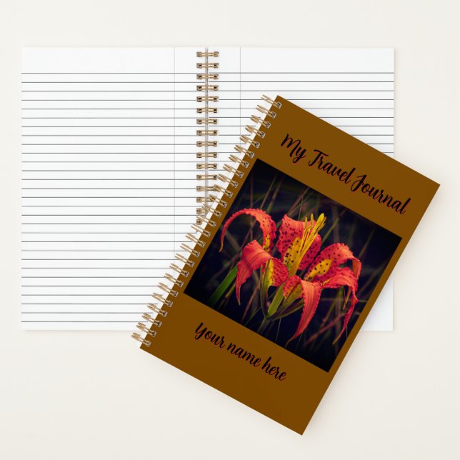 "Reisetagebuch" Spiralnotizbuch Notizbuch (Innen)