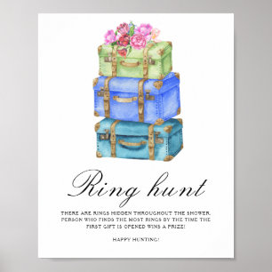 Reisetaschen Junggesellinnenabschied - Ring-Suchsp Poster