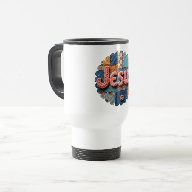 Reisetasse Jesus 02 Reisebecher (Vorderseite Links)