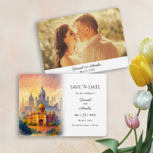 Reisethema Hochzeitssache Datum speichern   Mumbai Save The Date