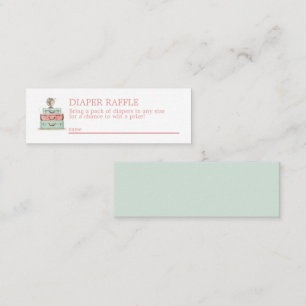 ReiseTheme Diaper Mini-Einschließkarte  Mini Visitenkarte