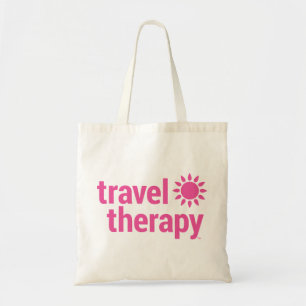 Reisetherapie Tote Beutel Pink Tragetasche