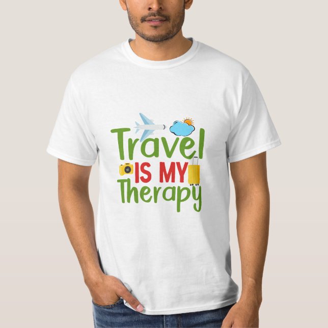 Reisetherapie und Inspiration, Lebensabenteuer T-Shirt (Vorderseite)