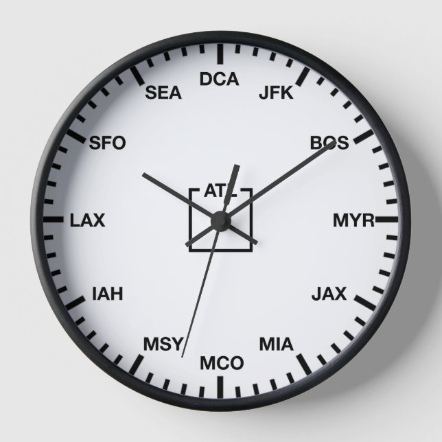 REISEUHR FÜR FLUGGÄSTE UHR (Vorderseite)