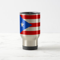 Reiseumarmung mit Fahne von Puerto Rico - USA