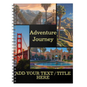 Reiseurlaub Foto Collage - Adventure Journey Notizblock