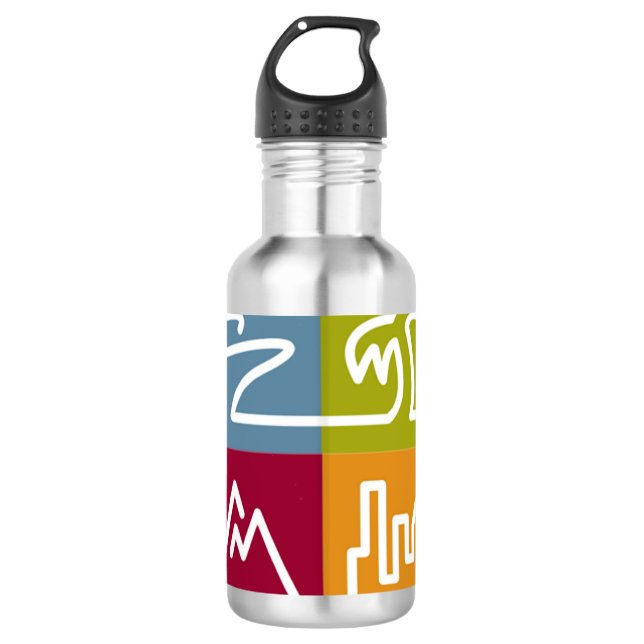Reiseveranstalter Edelstahlflasche (Vorderseite)