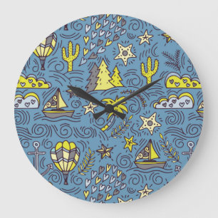 Reisevergnügen Große Wanduhr