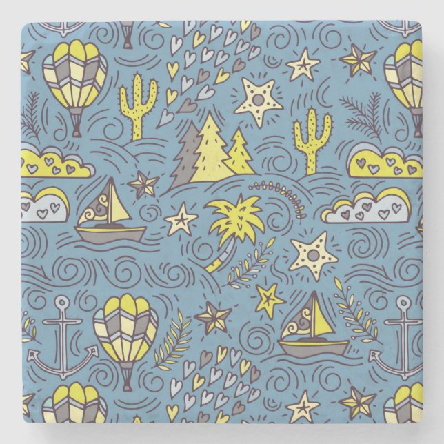 Reisevergnügen Steinuntersetzer (Vorderseite)