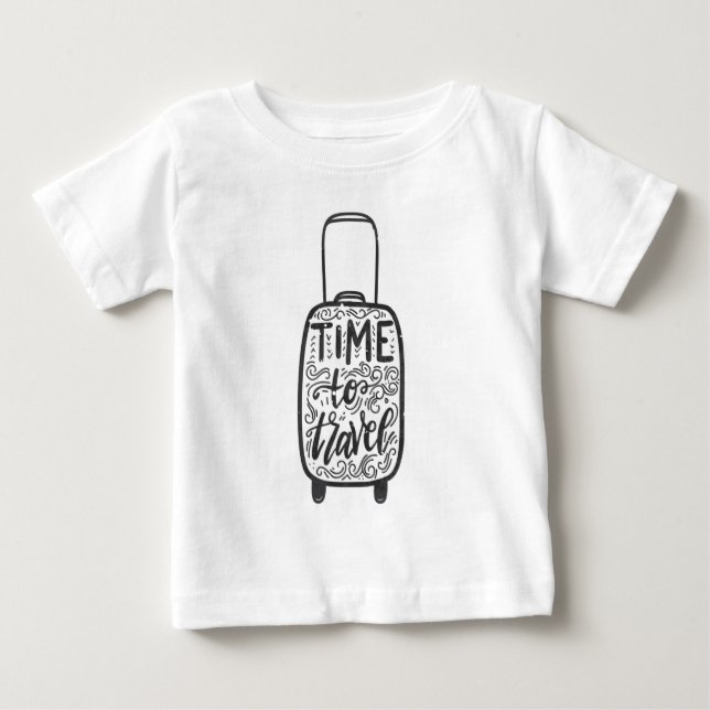 Reisezeit Baby T-shirt (Vorderseite)