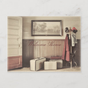 Reisezeit - Postkarte - eingefärbt