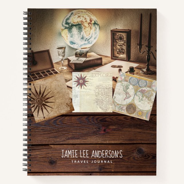 Reisezeitschrift Pension Adventures Vater Großvate Notizbuch (Vorderseite)