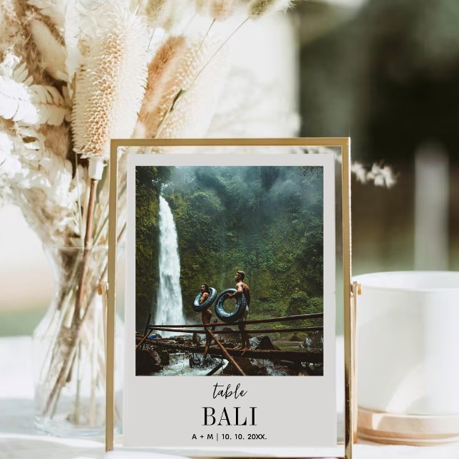 Reiseziel Foto Elegant Moderne Hochzeit Tischnummer (Von Creator hochgeladen)