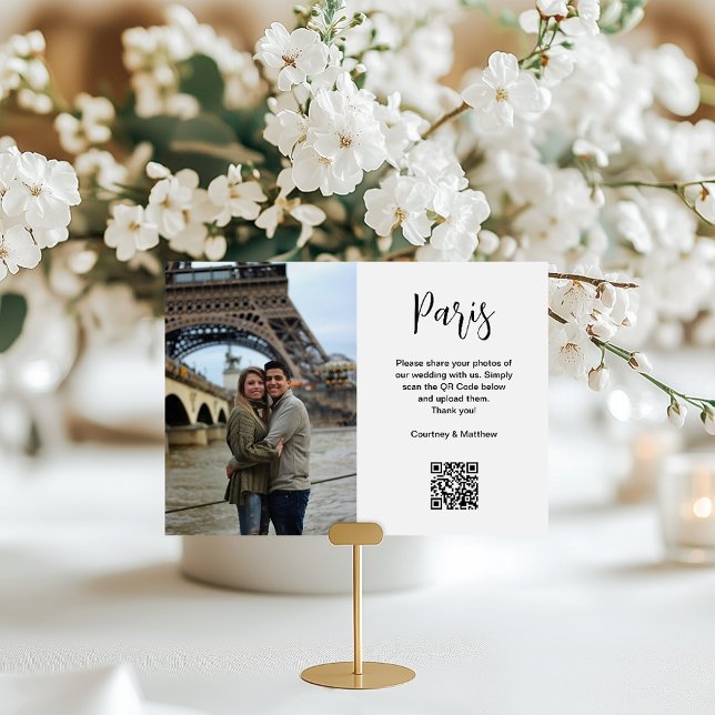 Reiseziel-Foto-Sharing-QR-Code Tischnummer (Von Creator hochgeladen)
