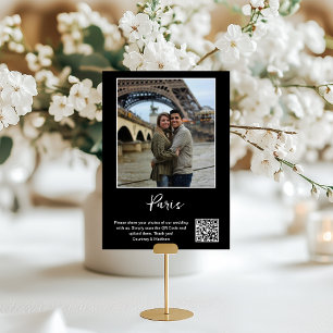 Reiseziel-Foto-Sharing-QR-Code Tischnummer