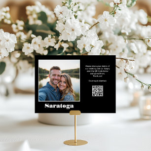 Reiseziel-Foto-Sharing-QR-Code Tischnummer