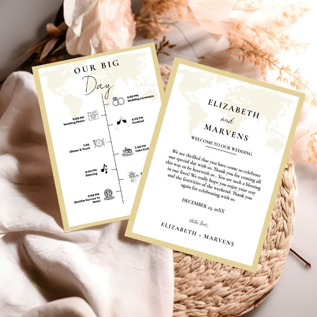 Reiseziel Hochzeitstag Veranstaltungen Zeitplan Programm (Von Creator hochgeladen)