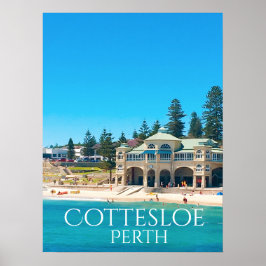 Reiseziel Perth Australien Poster