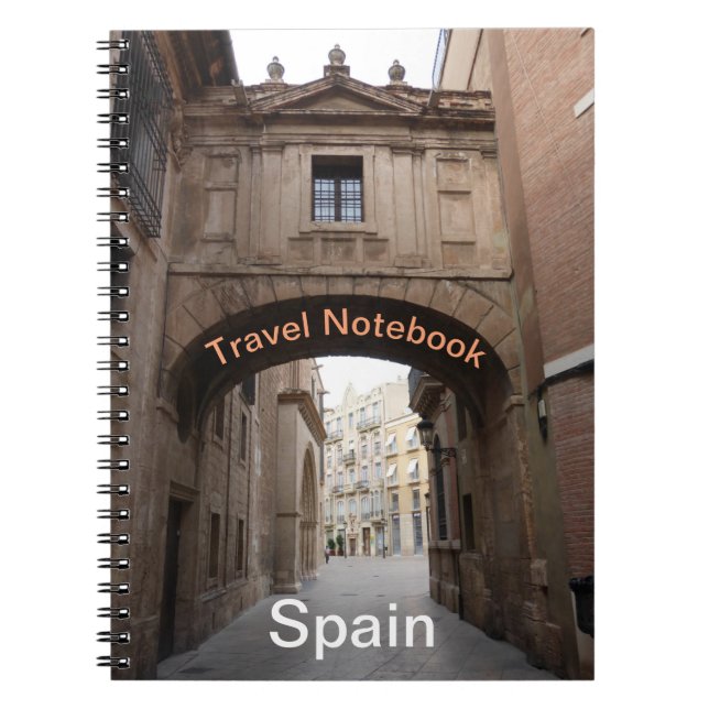 Reiseziel Spanien Notebook Notizblock (Vorderseite)