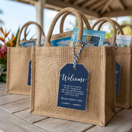 Reiseziel Thema Hochzeit Begrüßung Begrüßungsbeute Geschenkanhänger