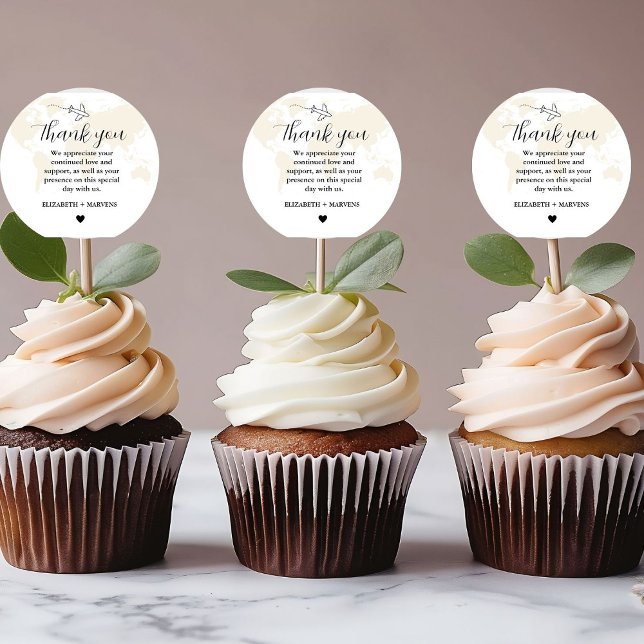 Reiseziel Thema Hochzeit Begrüßung Begrüßungsbeute Runder Aufkleber (Von Creator hochgeladen)