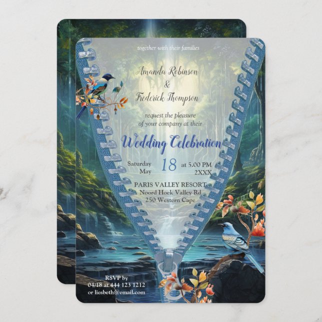 Reiseziele Landschaften unserer Welt Einladung (Vorne/Hinten)