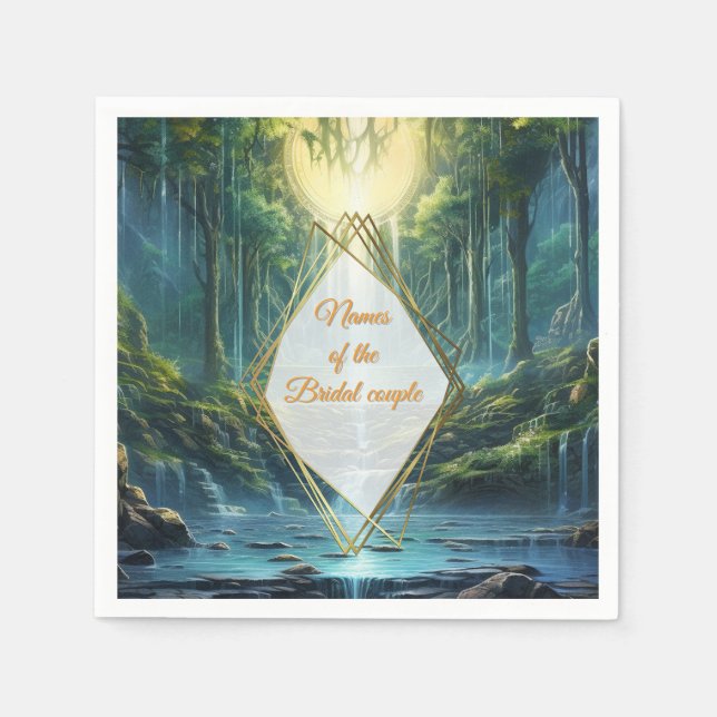 Reiseziele Landschaften unserer Welt Serviette (Vorderseite)