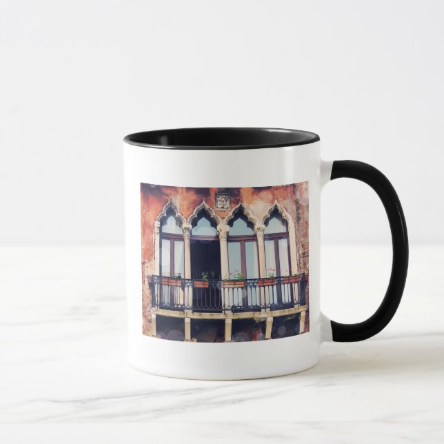Reiseziele | Rustikales Venedig-Gebäude Tasse (Rechts)