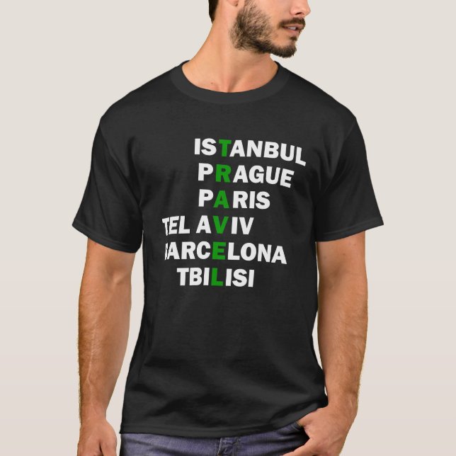 Reiseziele T-Shirt (Vorderseite)