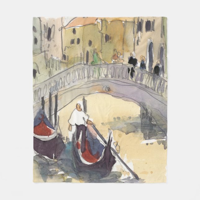 Reiseziele | Venice Plein Air Gondelbahn Fleecedecke (Vorderseite)