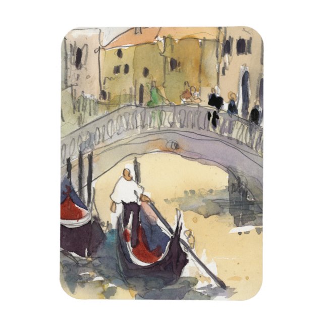 Reiseziele | Venice Plein Air Gondelbahn Magnet (Vertikal)