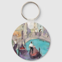 Reiseziele | Wasserfarbe Venedig Gondelfahrt