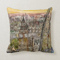 Reiseziele | Watercolor Big Ben & London Eye