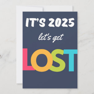 Reiseziffer: 2025 Lass der verlorenen Urlaubskarte Feiertagskarte