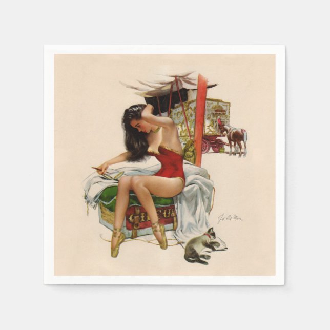 Reisezirkus Serviette (Vorderseite)