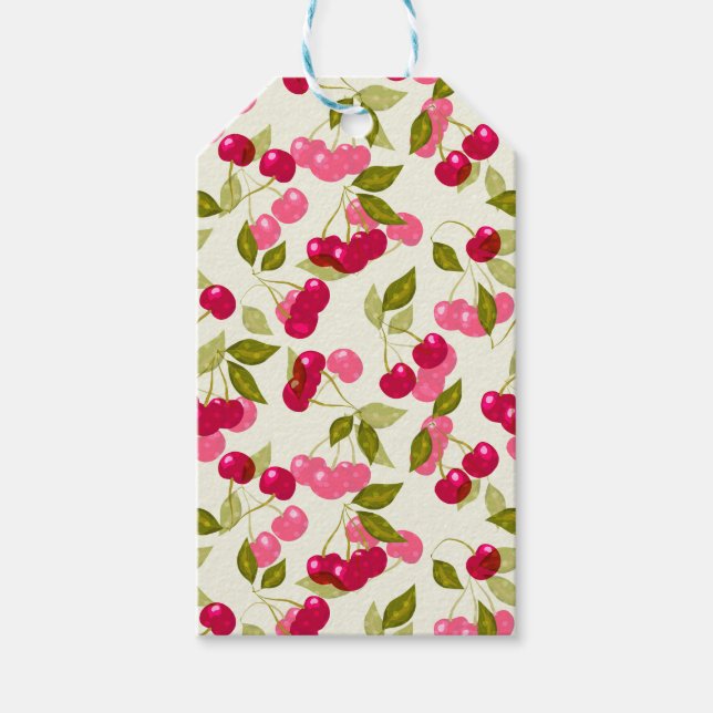 Reiskirsche Geschenkanhänger (Vorderseite)