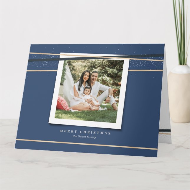 Reißband Gerahmt geflochtene Foto-Urlaubskarte Karte (Vorderseite)