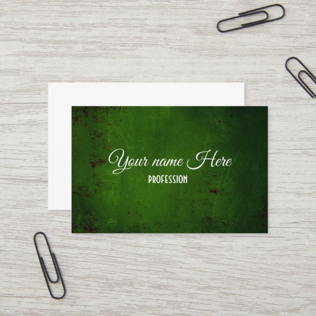 Reißbeton Visitenkarte (Vorderseite/Rückseite Beispiel)