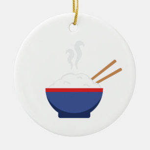 Reisschale Keramik Ornament