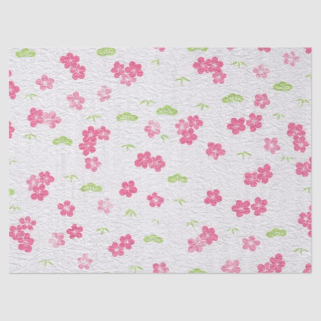 Reißpapier aussehen Kirsche Blossom Sakura Geschen Seidenpapier (Vorderseite)